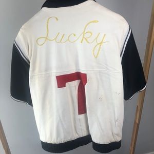 VTG Philippe Monet bowling leather vest jacket